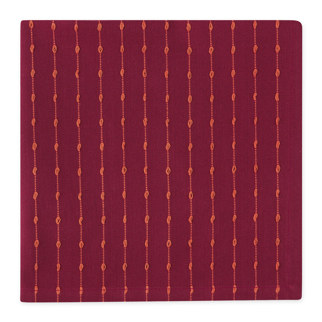 Boisenberry Dots Dobby Stripe Napkin