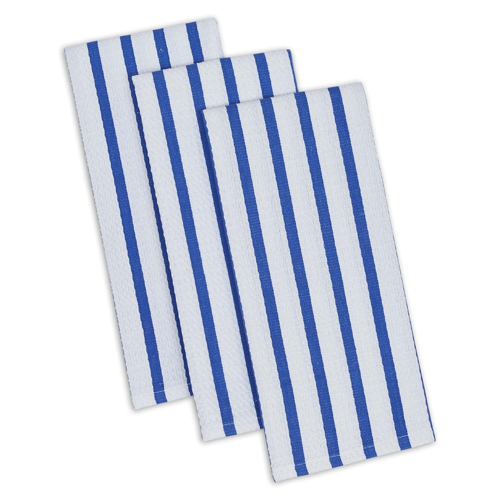 BLUEBERRY STRIPES HEAVYWEIGHT DISHTOWEL SET OF 3