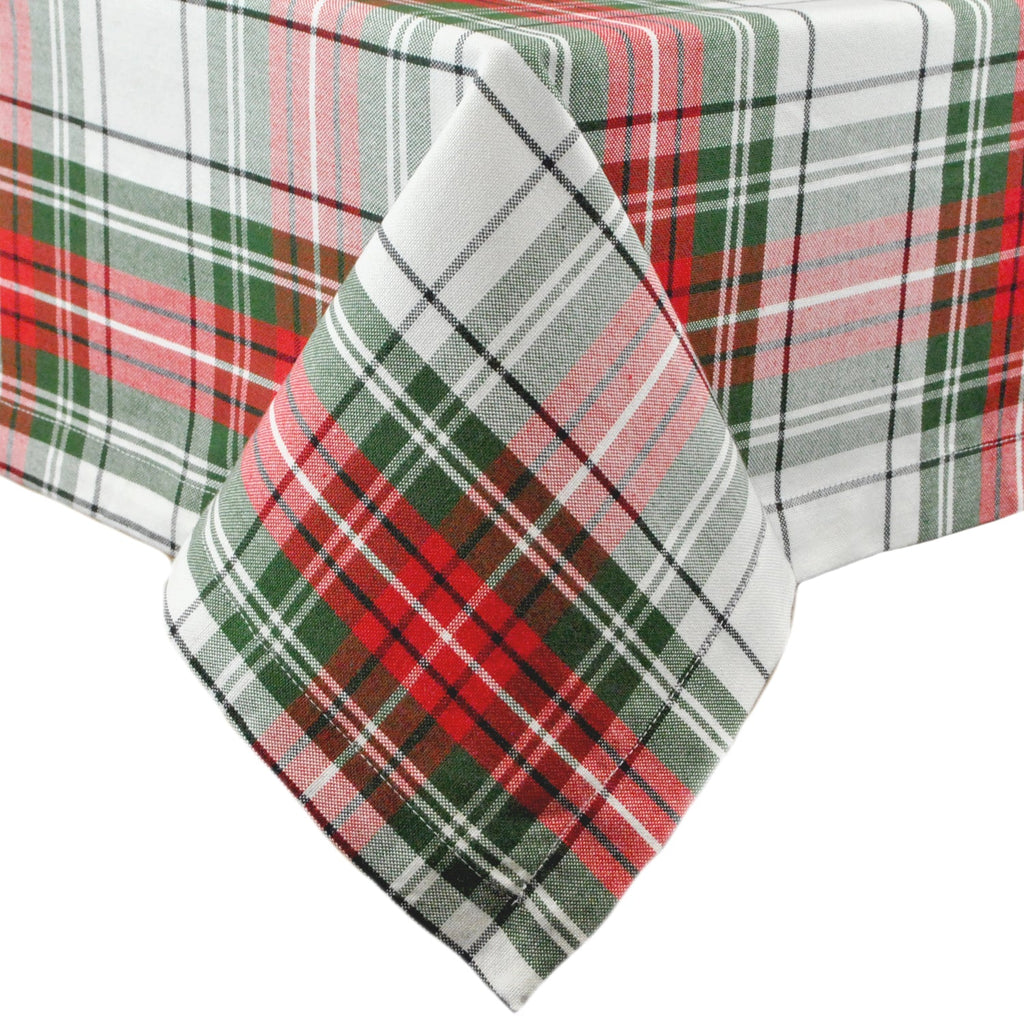 Xmas Plaid 60 X 104 Tablecloth