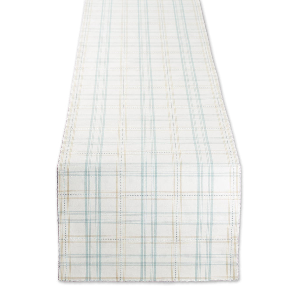 Cottontail Garden Plaid Table Runner