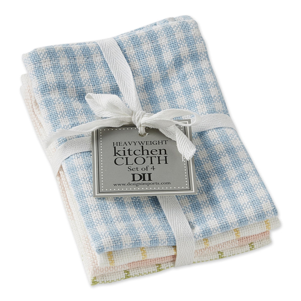 Garden Plaids Dishcloth Set of 4 - DII Design Imports