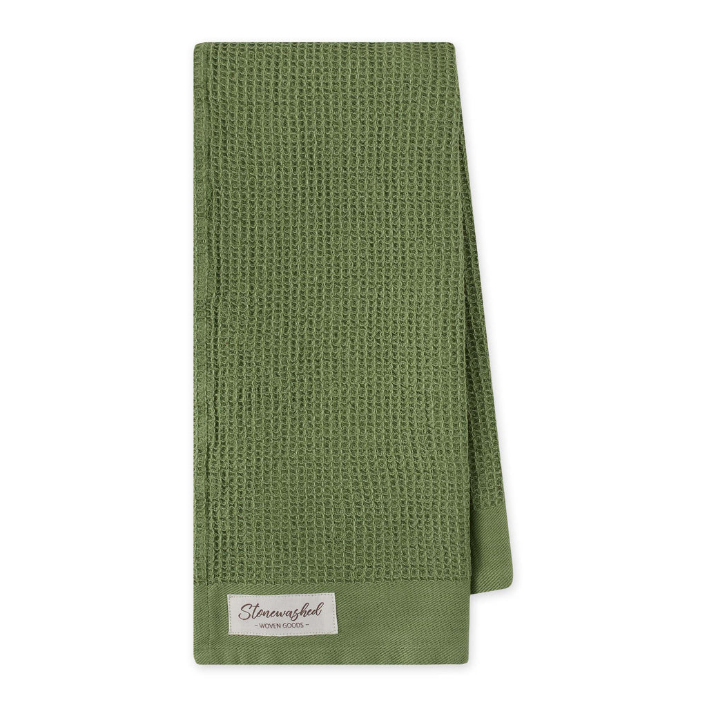 Clover Washed Waffle Dishtowel