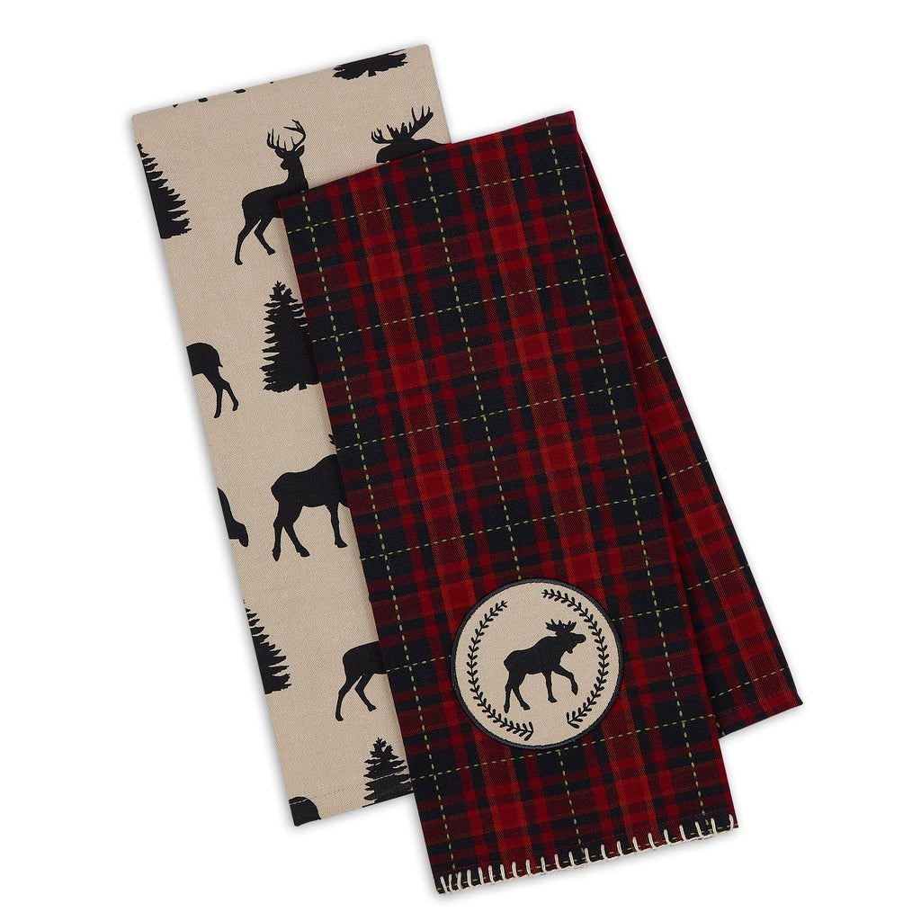 Moose Woods Dishtowel Set of 2 - DII Design Imports