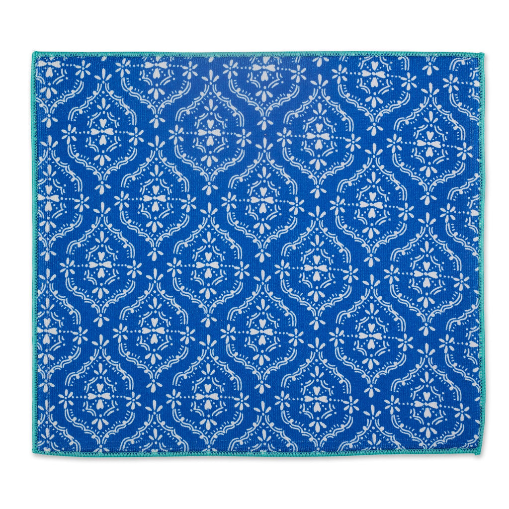 BLUE LACE DISH DRYING MAT