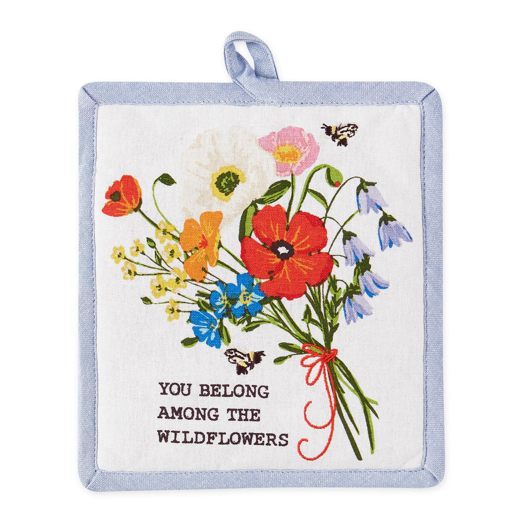 Wildflower Bouquet Potholder Gift Set