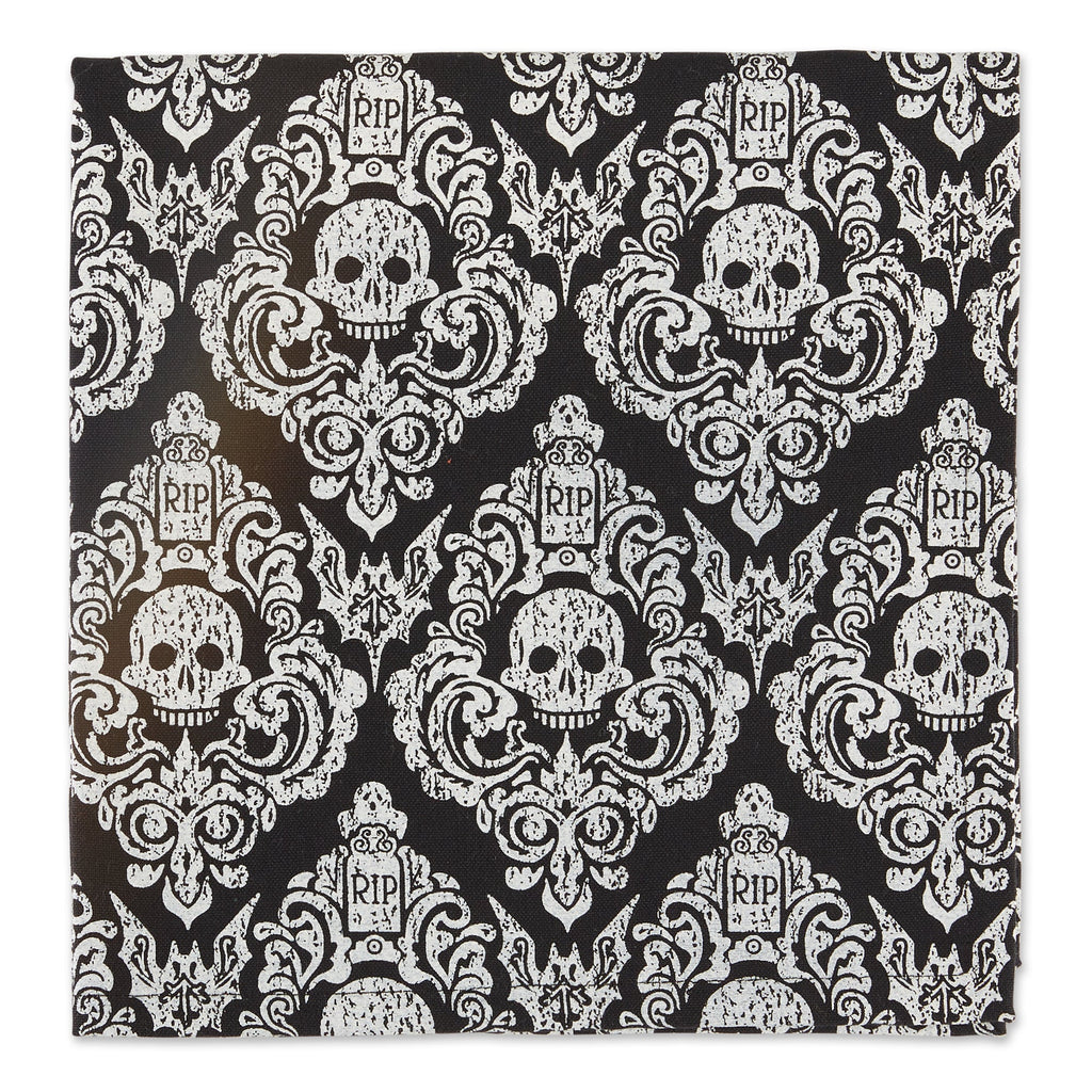 Graveyard Damask Embellished Napkin