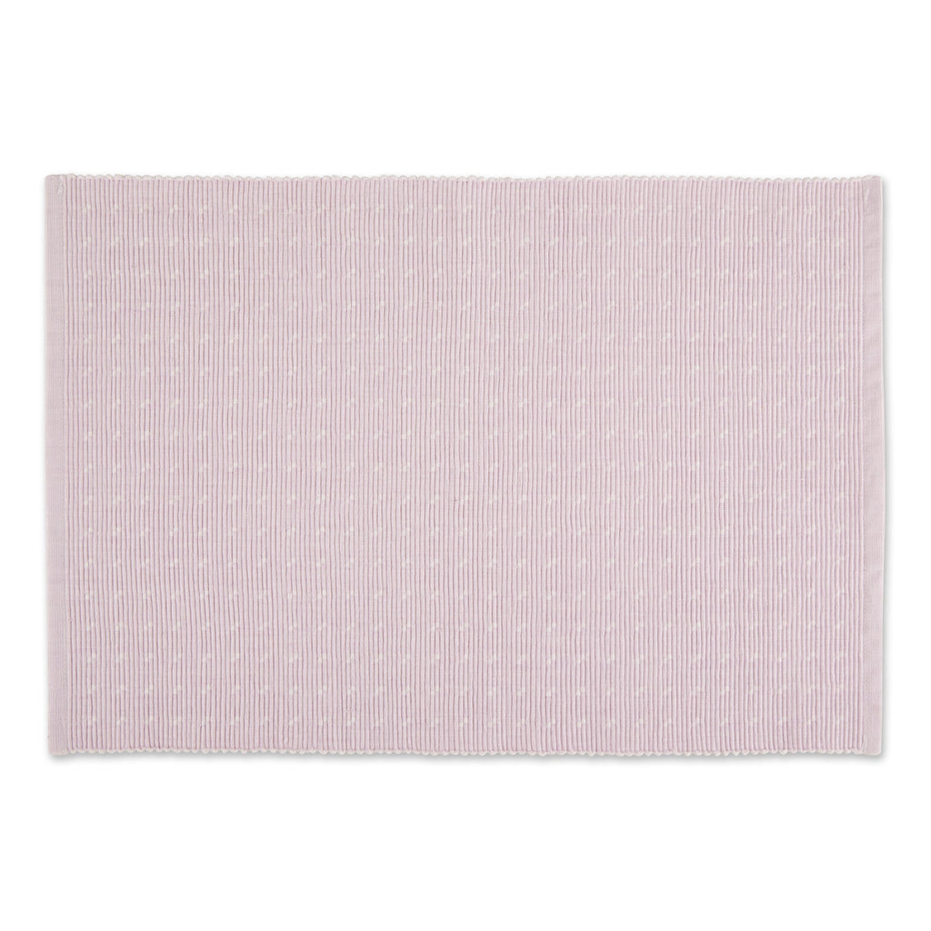 Lavender Fog Dobby Dots Rib Placemat