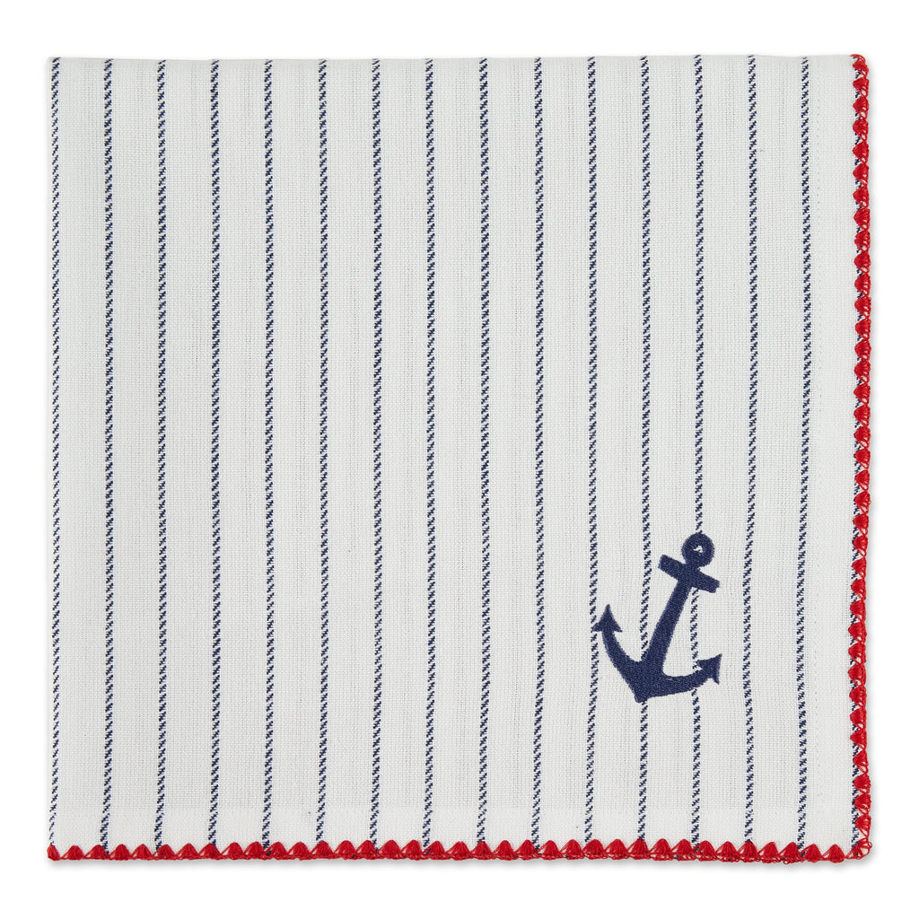 Drop Anchor Embellished Napkin