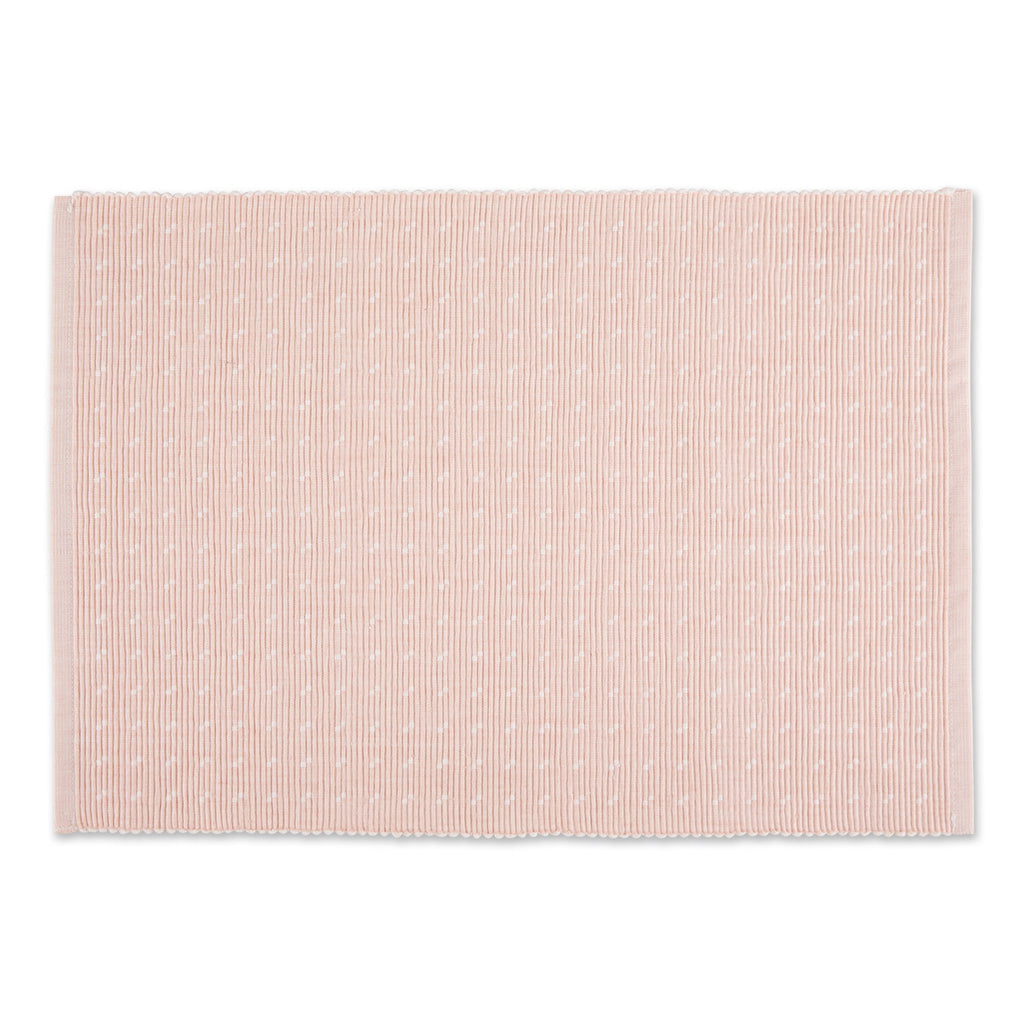 Chintz Rose Dobby Dots Rib Placemat