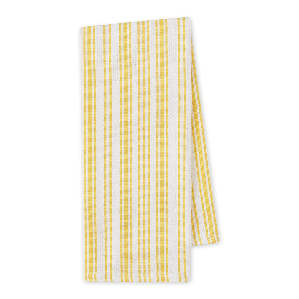 Yarrow Yellow Classic Stripe Heavyweight Kitchen Set of 3