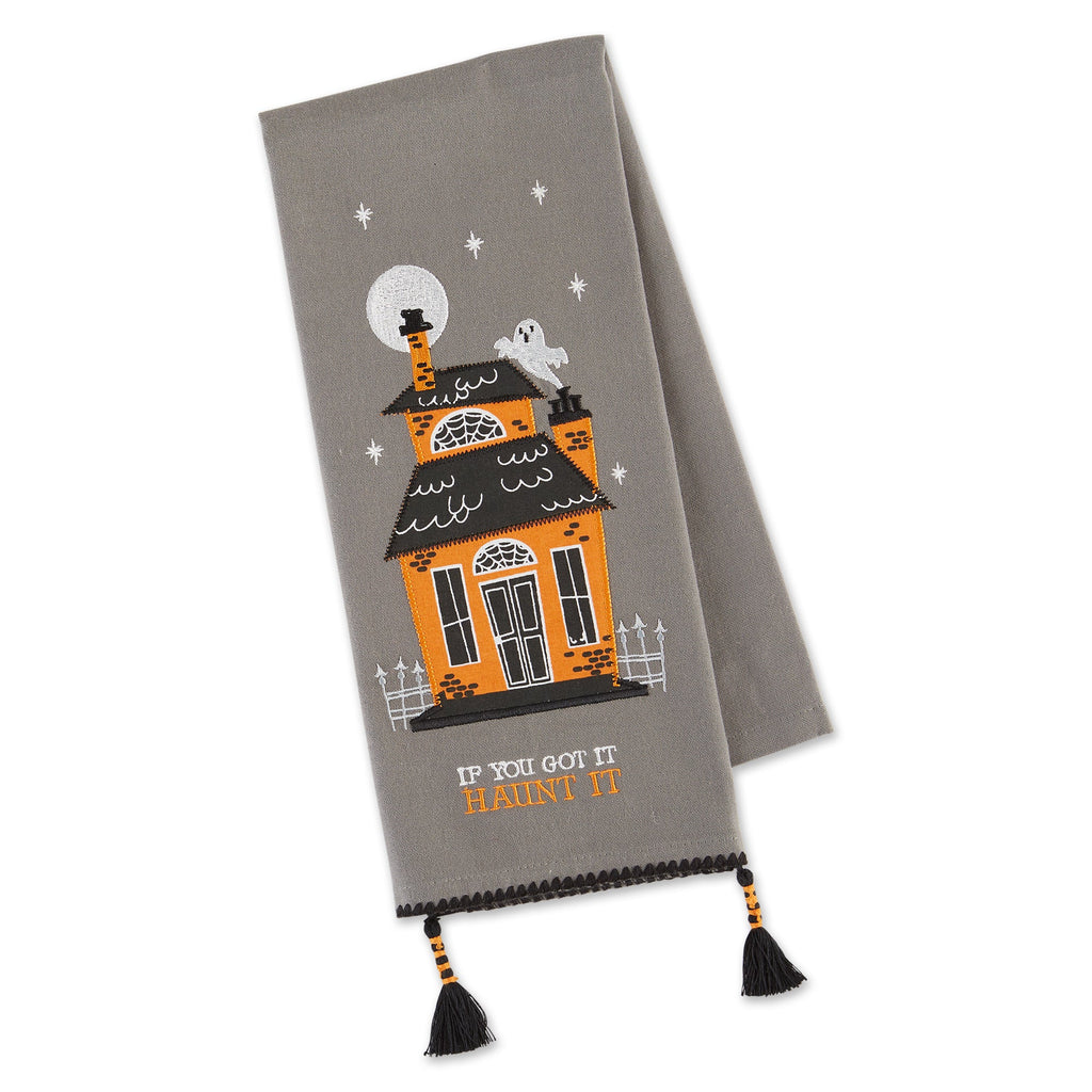 Got It Haunt It Embellished Dishtowel