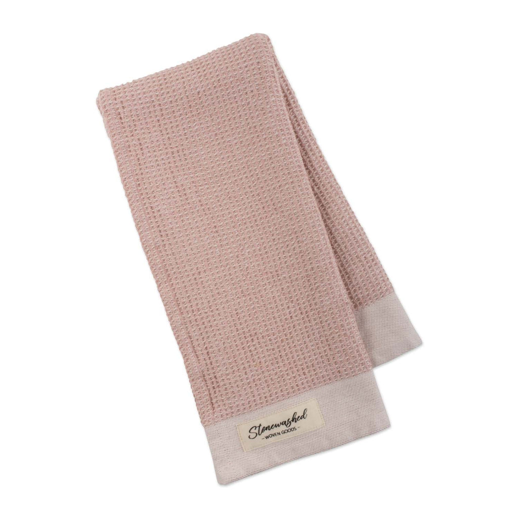 Pink Quartz Washed Waffle Dishtowel - DII Design Imports