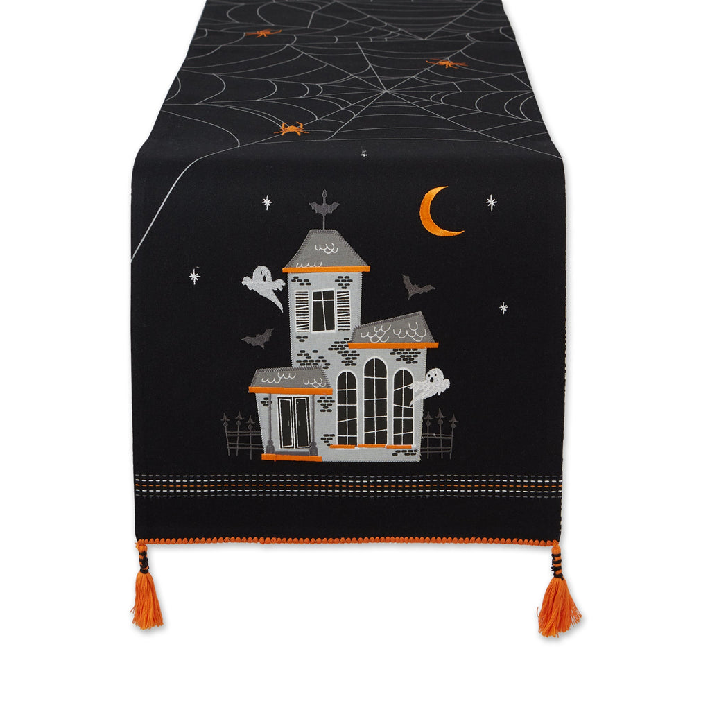 Haunted House Embellished Table Runner