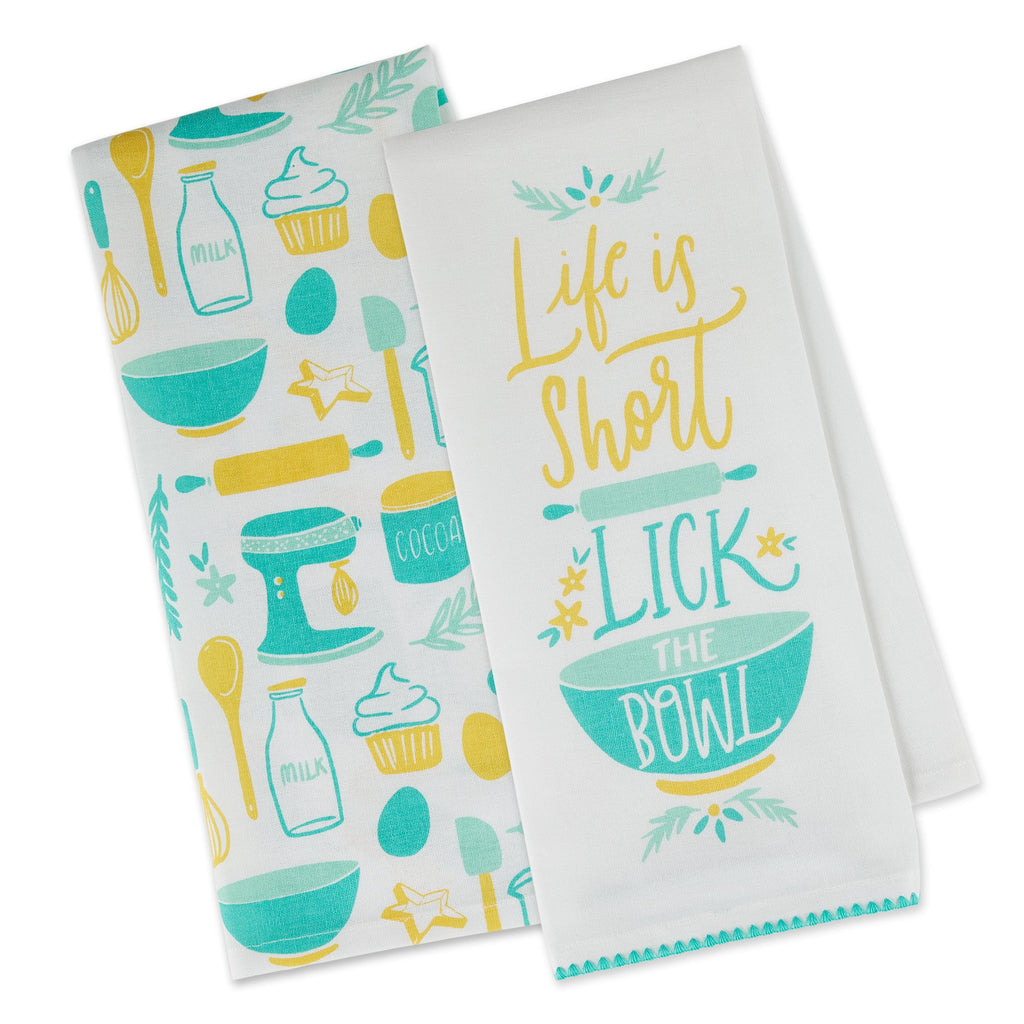 Life Is Short Dishtowel Set Of 2