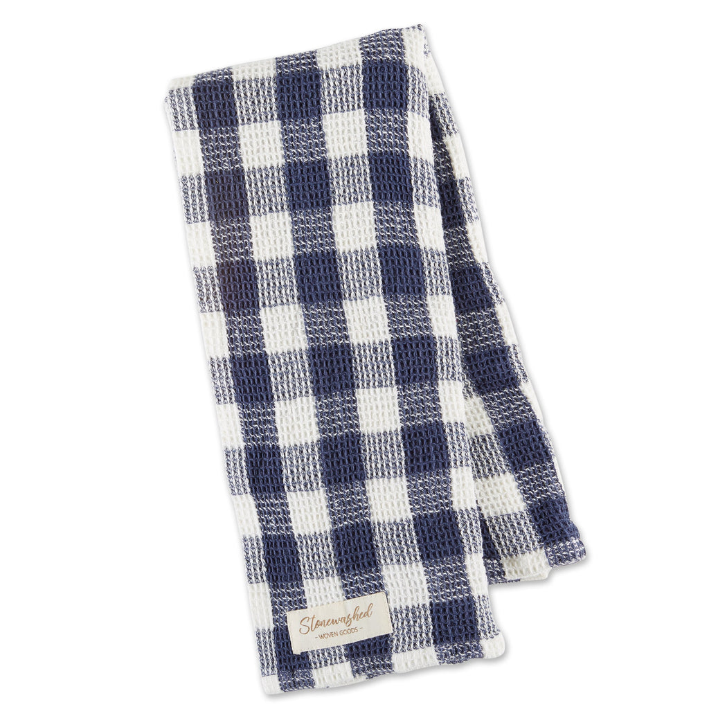 Denim Washed Waffle Dishtowel