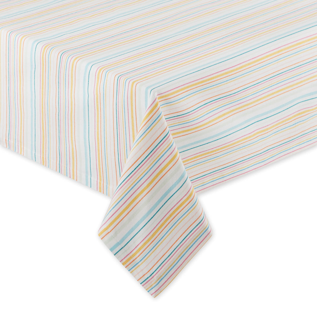 Malibu Stripes Tablecloth - 52 x 52"