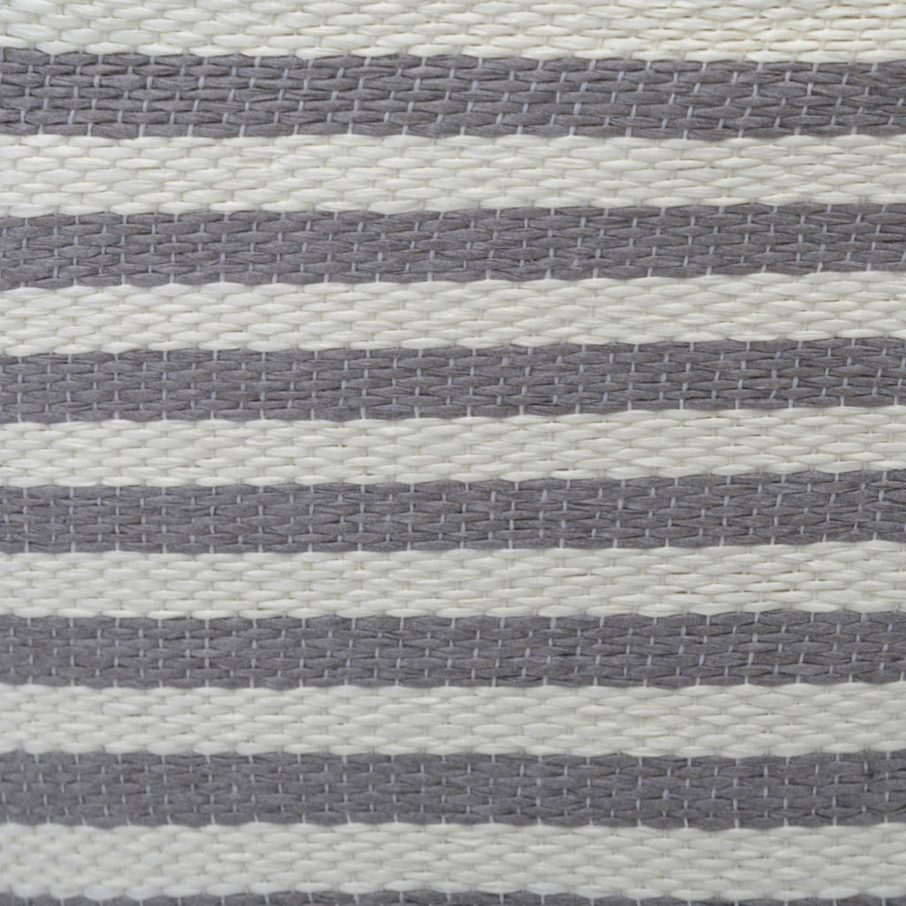 Paper Bin Pinstripe Gray Rectangle Medium