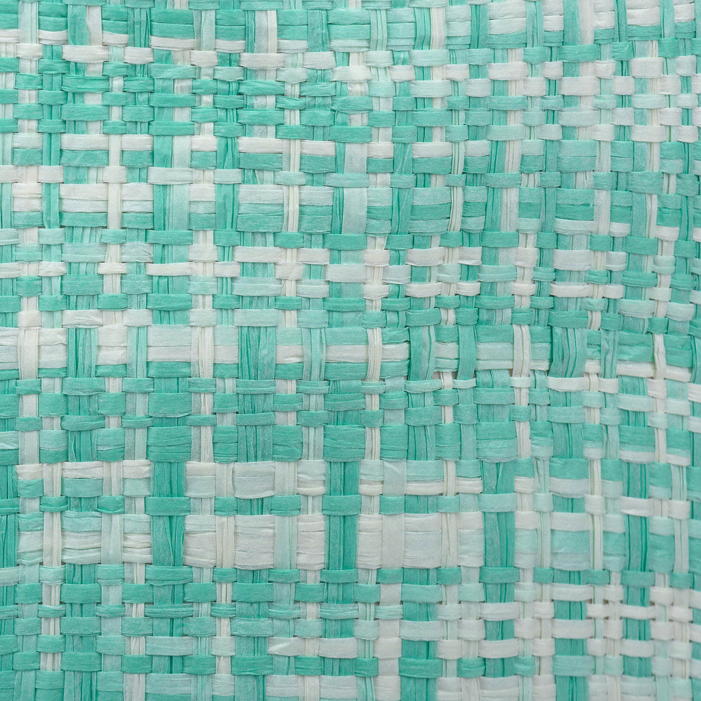 DII Paper Bin Tweed Aqua Rectangle Medium