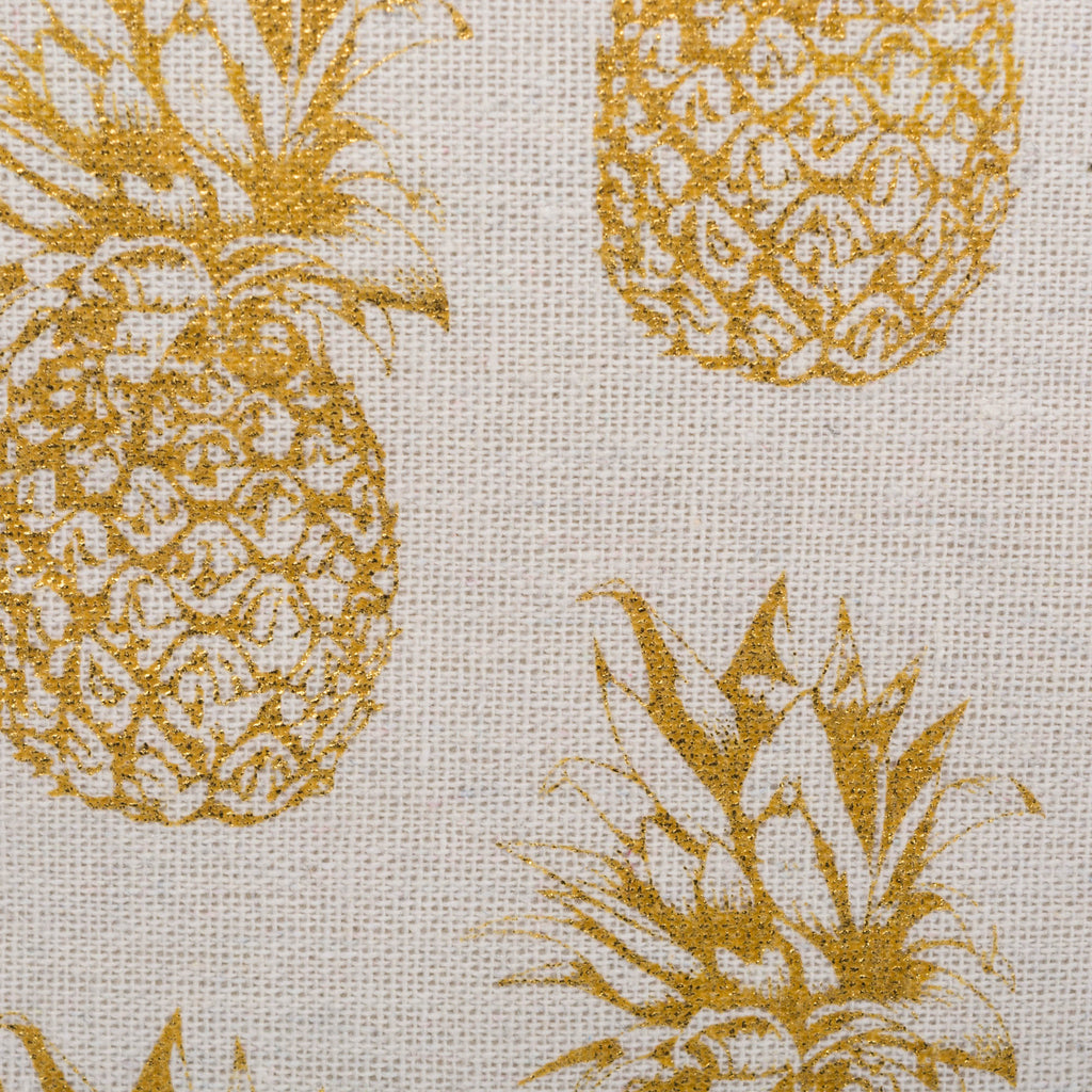 Polyester Bin Pineapple Gold Round Large