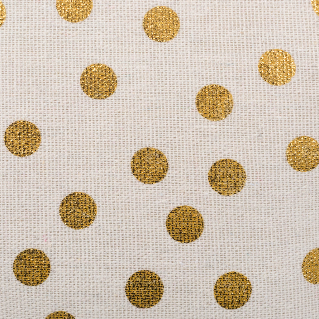 DII Polyester Bin Dots Gold Round Large