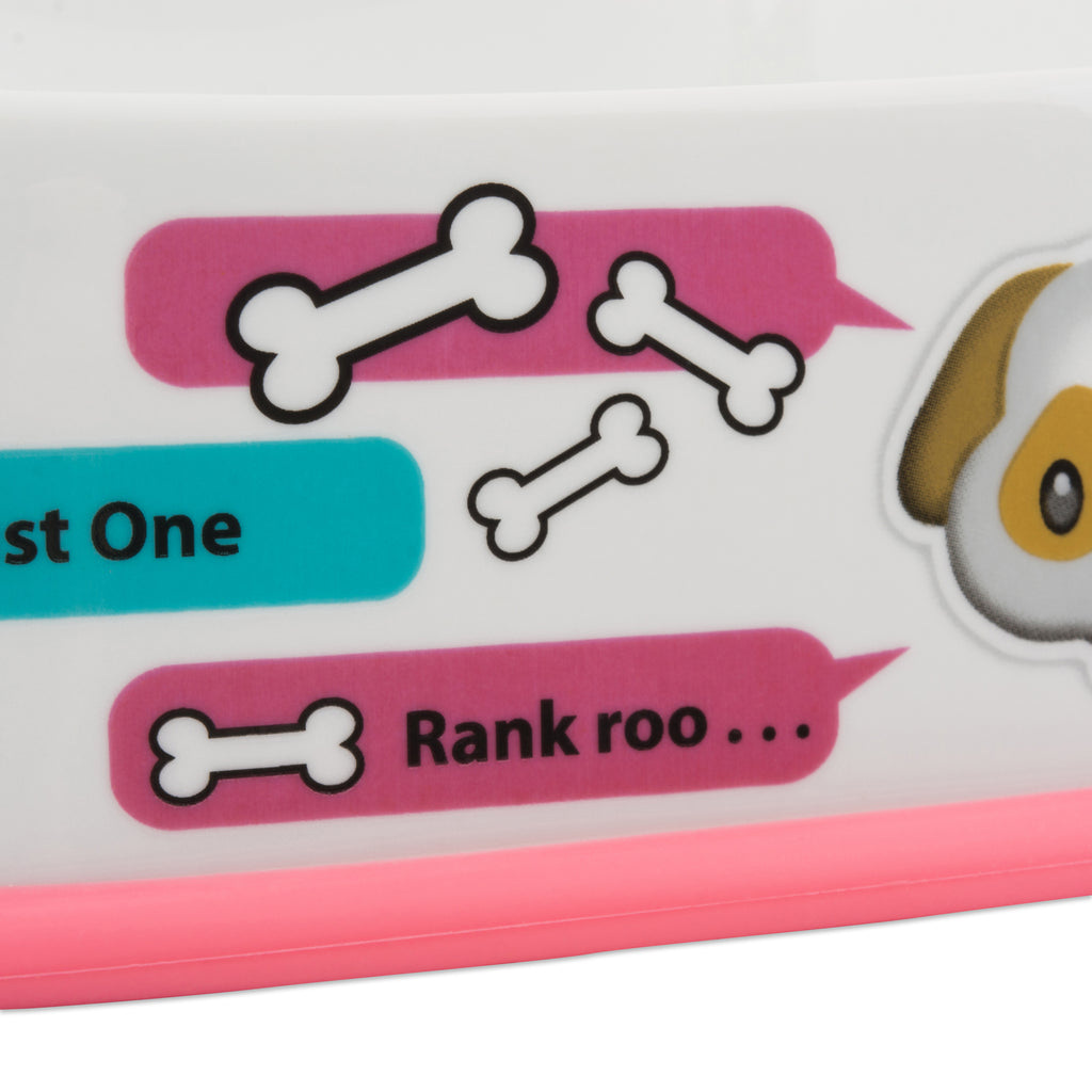 Pet Bowl Square Pet Emojis Set of 2