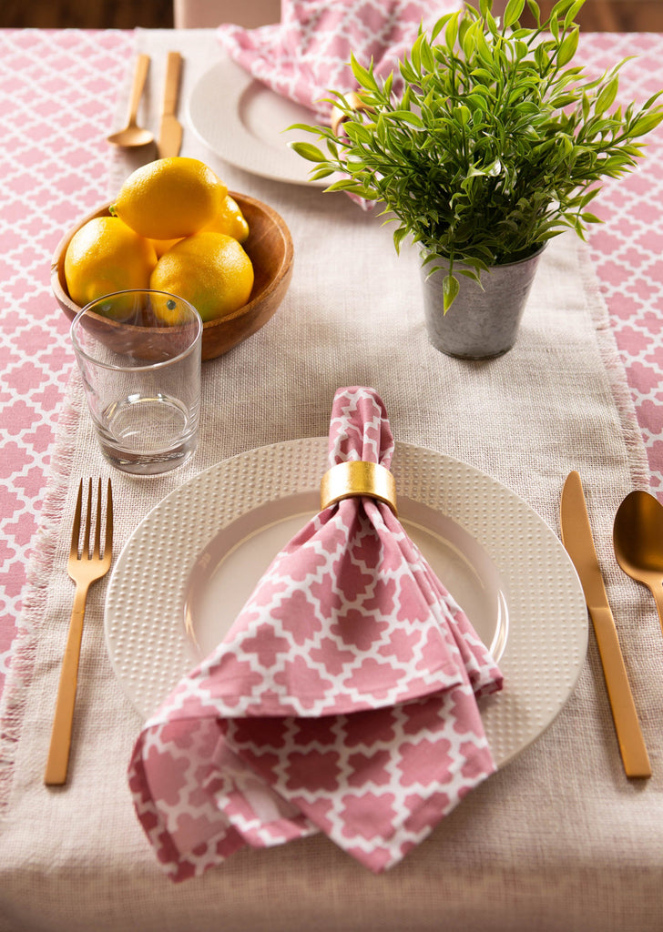 DII Rose Lattice Tablecloth
