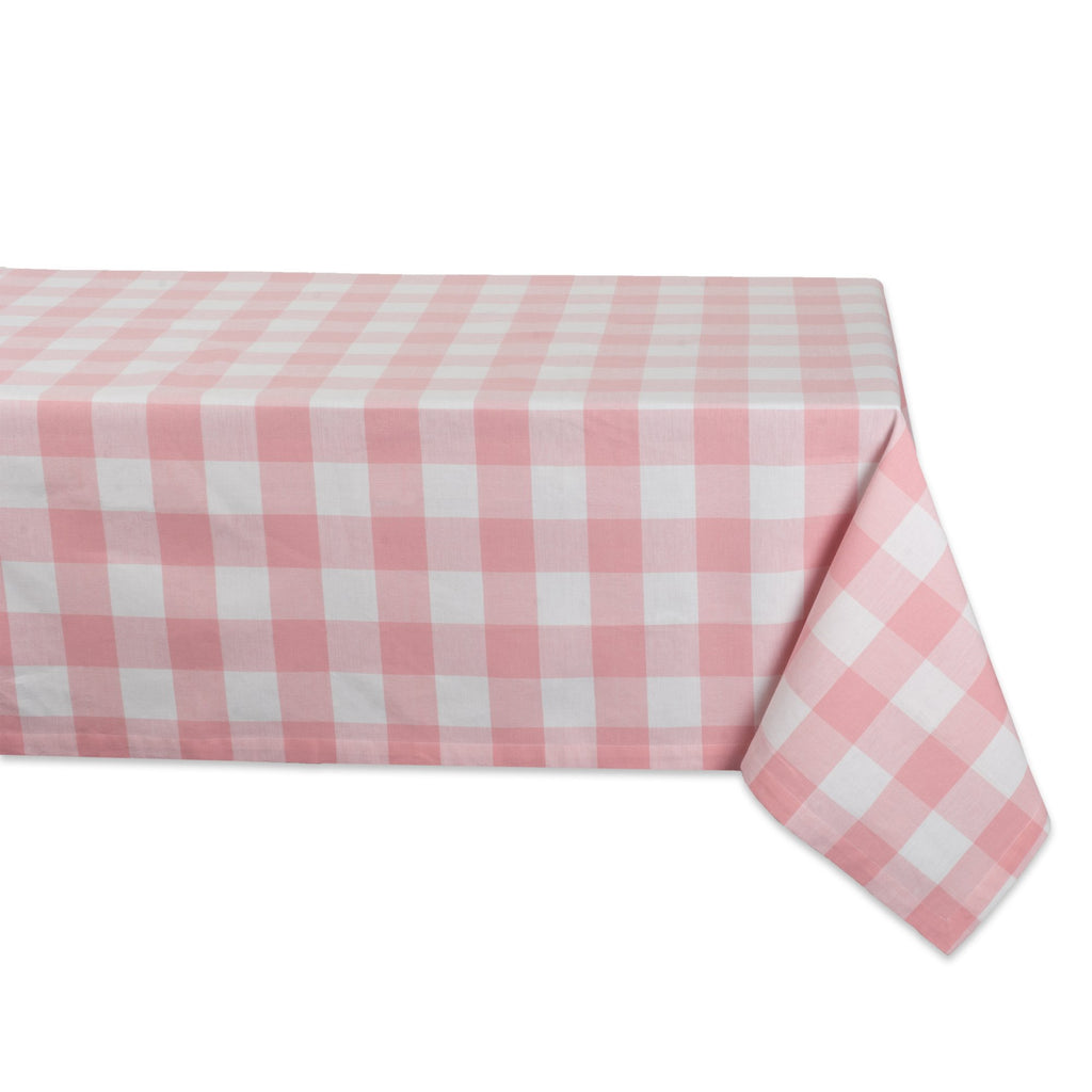 Pink Buffalo Check Tablecloth 52x52