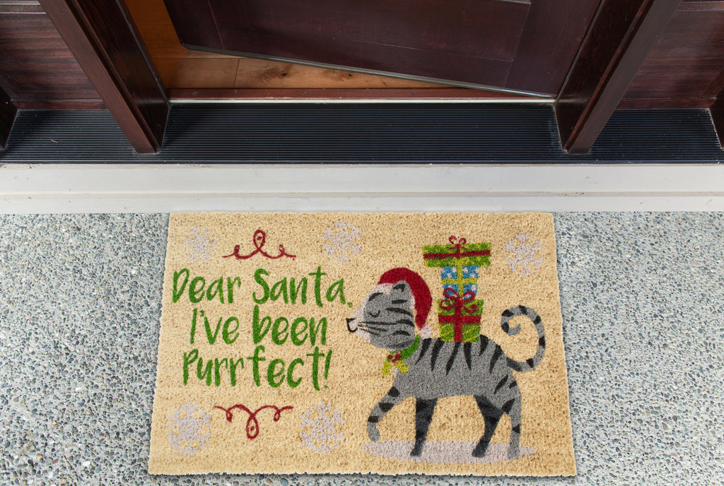 Dear Santa, I've Been Purrfect Doormat