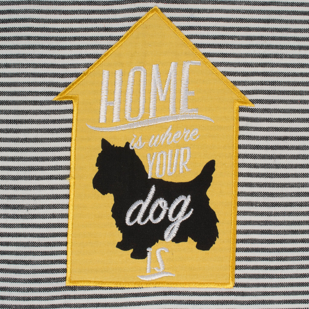 Dog House Embellished Dishtowel Set of 3