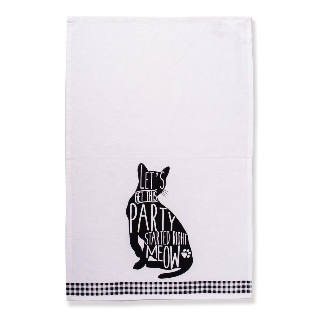 Cat Prints Dishtowel Set of 2