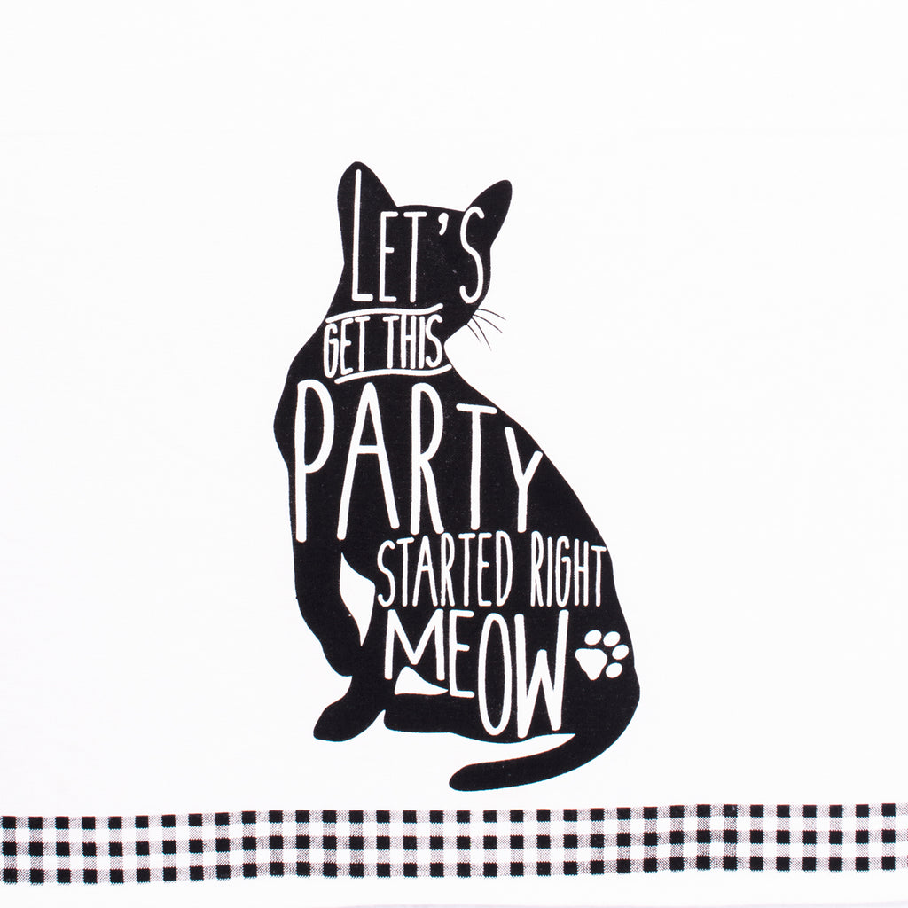 Cat Prints Dishtowel Set of 2
