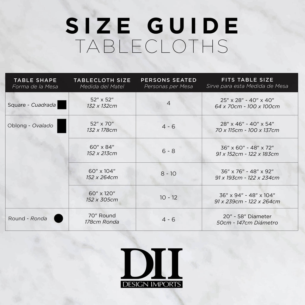 DII Cream Metallic Plaid Tablecloth