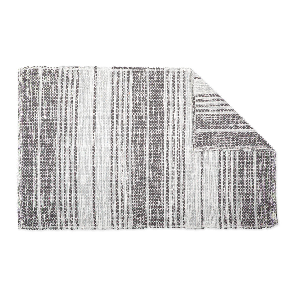DII Variegated Gray Recycled Yarn Rug