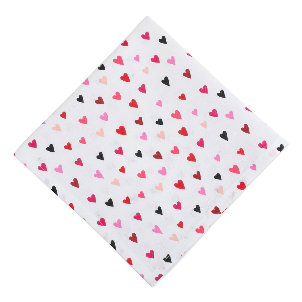DII Confetti Hearts Print Napkin Set of 6