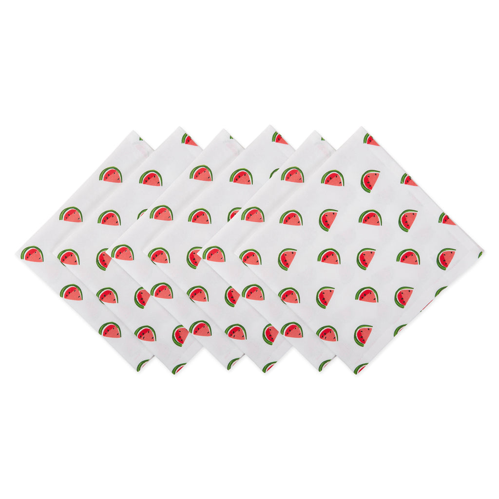 Watermelon Print Napkin Set/6