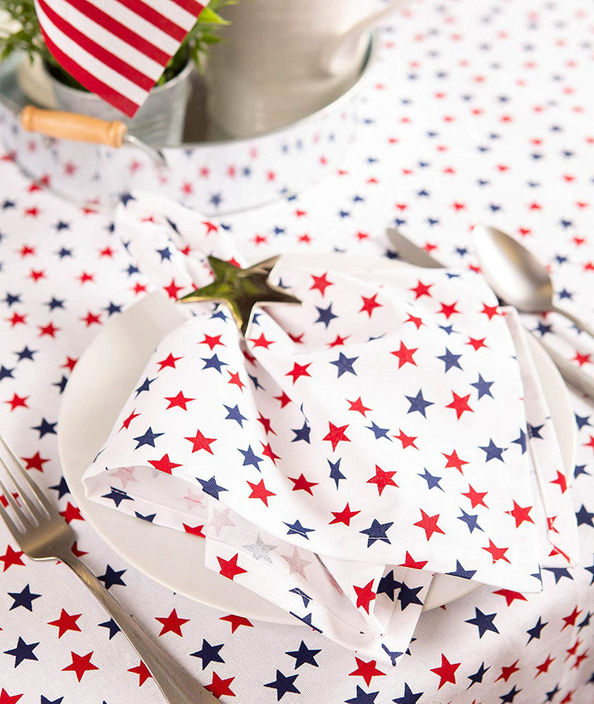Americana Stars Print Tablecloth