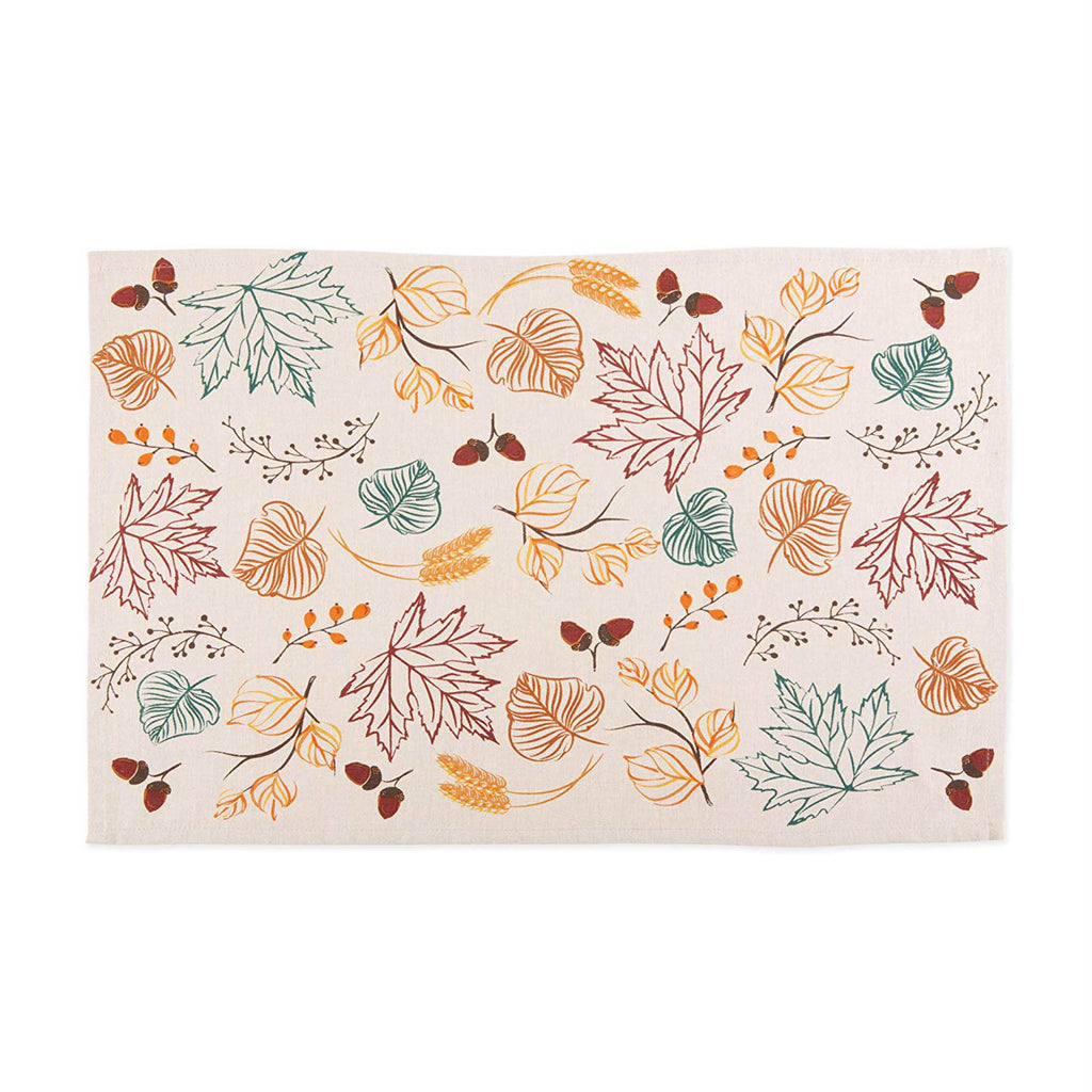 Autumn Leaves Printed Dishtowel Set of 2