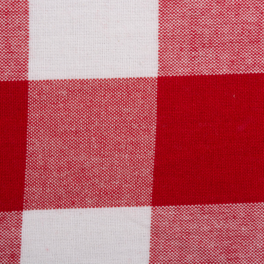 DII Red & White Buffalo Check Table Topper, 40x40"