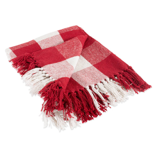 DII® Red & White Buffalo Check Dish Towels, 3ct.