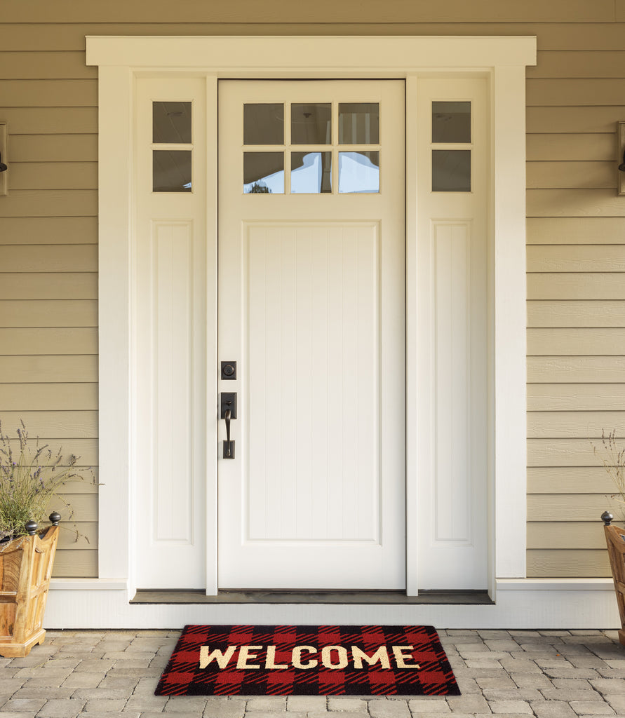 Buffalo Check Welcome Doormat
