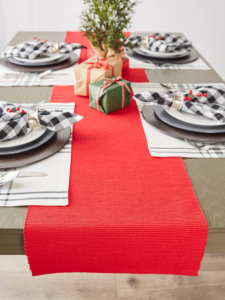DII Tango Red Table Runner 72