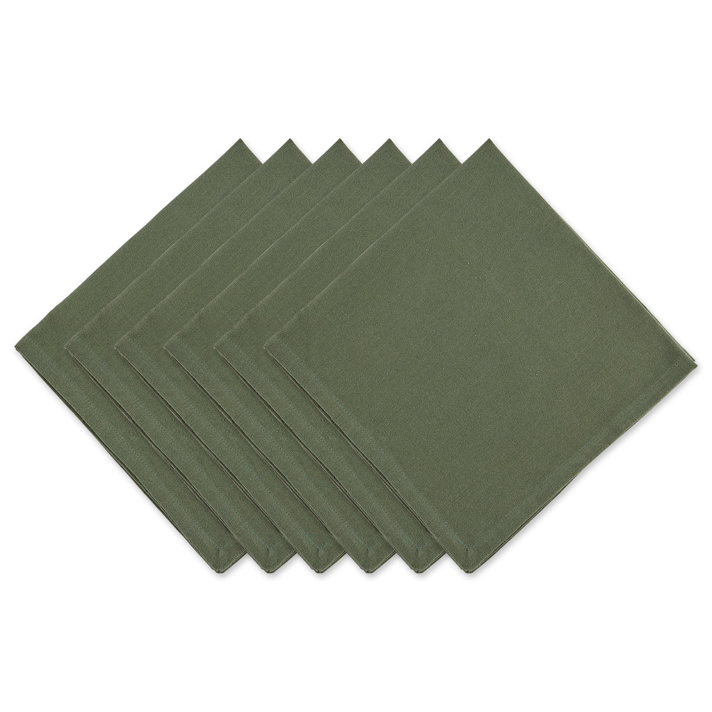 Artichoke Green Solid Napkin Set of 6