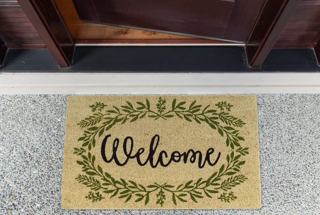 Greenery Welcome Doormat