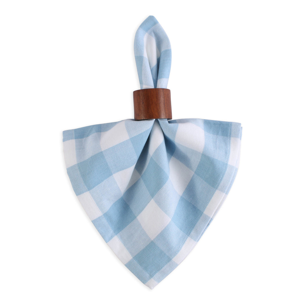 Light Blue Buffalo Check Napkin set of 6