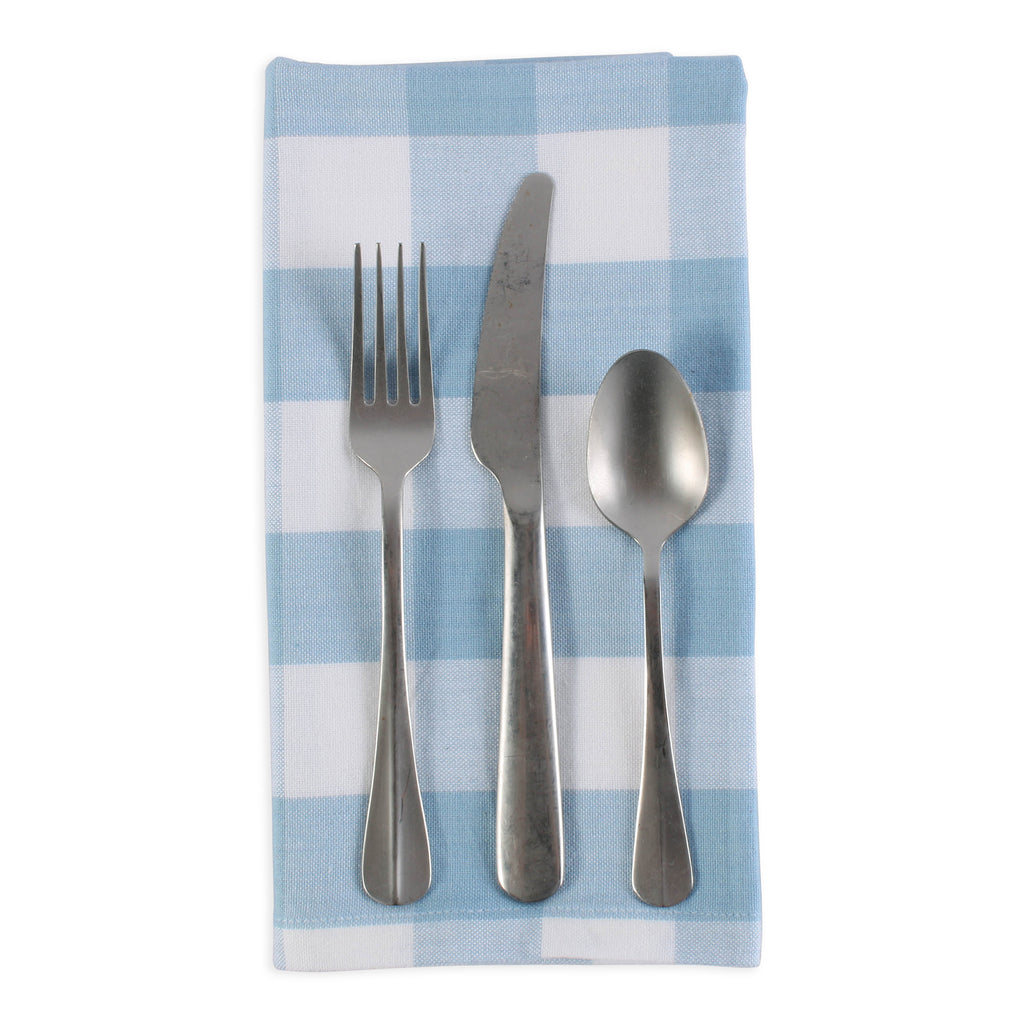 Light Blue Buffalo Check Napkin set of 6