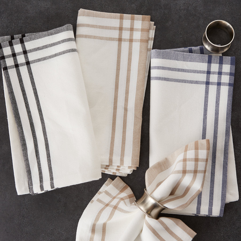 Black Home Sweet Farmhouse Napkin set of 6