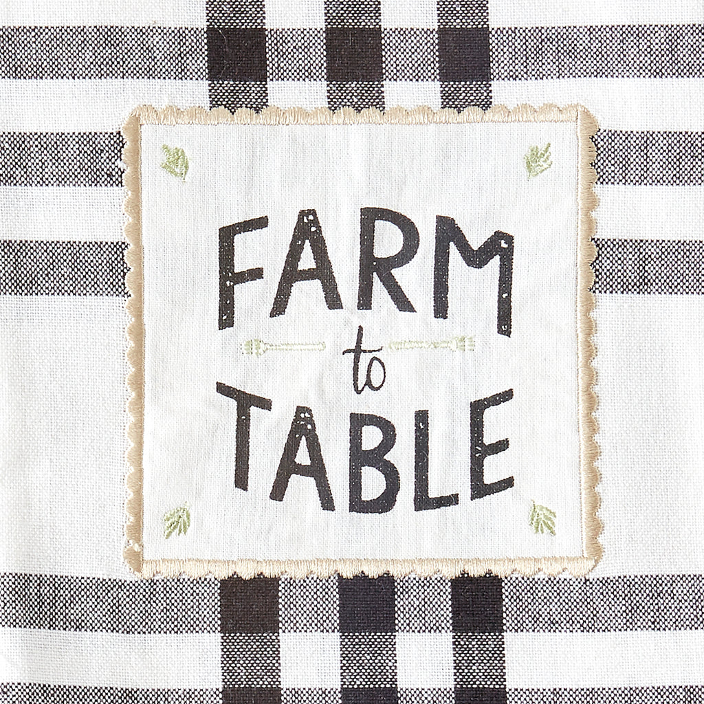 Farm To Table Embellished Dishtowel set of 4