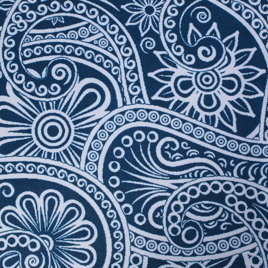 Blue Paisley Print Outdoor Napkin Set of 6
