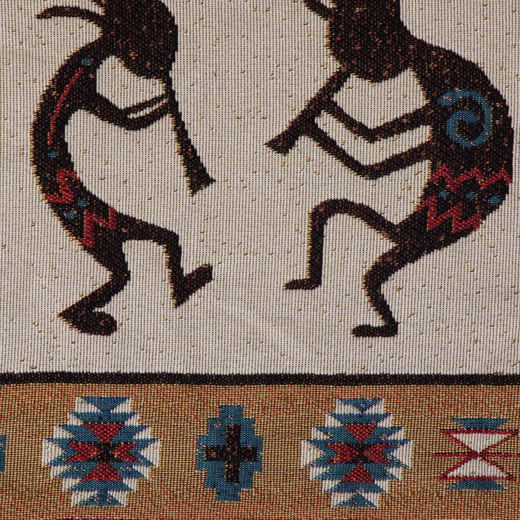 Kokopelli Tapestry Table Runner 13X72