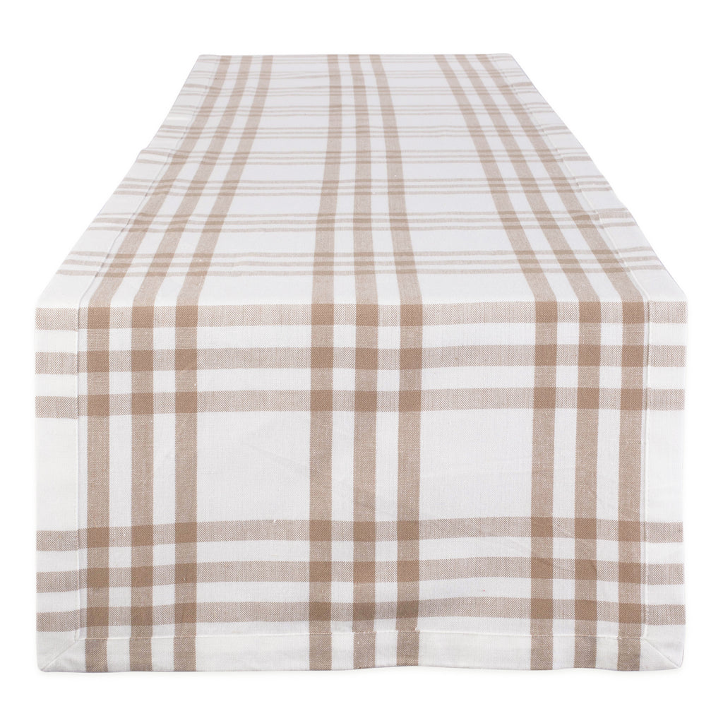 Stone Farm To Table Check Table Runner 14X108